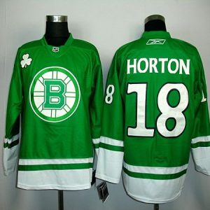 Bruins Chris Horton #18 Green St. Patty's Day Stitched Jersey