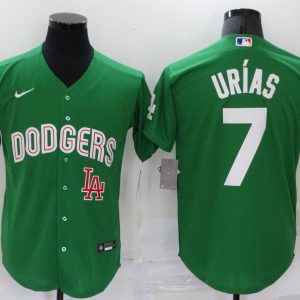 Los Angeles Dodgers #7 Julio Urias Mexican Heritage Night Stitched Baseball Jersey