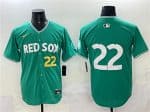 Boston Red Sox #22 Garrett Whitlock Green 2025 City Connect Limited Stitched Jersey