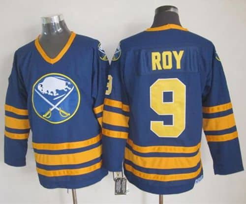 Sabres #9 Derek Roy Navy Blue CCM Throwback Stitched Jersey