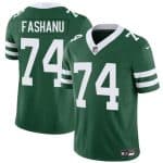 New York Jets #74 Olu Fashanu Green 2024 F.U.S.E Throwback Limited Stitched Jersey
