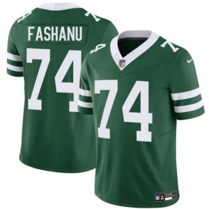 New York Jets #74 Olu Fashanu Green 2024 F.U.S.E Throwback Limited Stitched Jersey