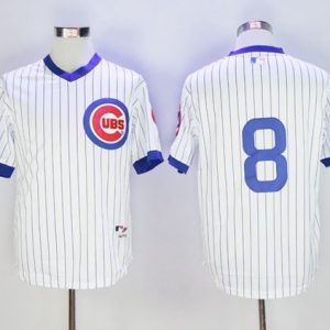 Cubs #8 Andre Dawson White 1988 Turn Back The Clock Stitched Jersey