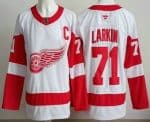 Detroit Red Wings #71 Dylan Larkin White Authentic Jersey