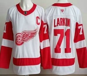 Detroit Red Wings #71 Dylan Larkin White Authentic Jersey