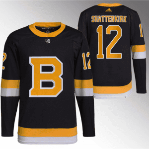 Boston Bruins #12 Kevin Shattenkirk Black Home Breakaway Stitched Jersey