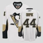 Penguins #44 Orpik White Stitched Jersey