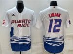Puerto Rico Custom 2023 White World Classic Stitched Jersey