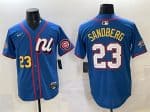 National League #23 Ryne Sandberg Blue 2025 All-Star Edition Limited Stitched Jersey