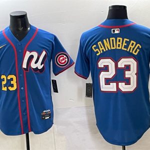 National League #23 Ryne Sandberg Blue 2025 All-Star Edition Limited Stitched Jersey