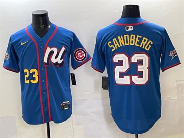 National League #23 Ryne Sandberg Blue 2025 All-Star Edition Limited Stitched Jersey