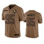 Cleveland Browns #95 Myles Garrett 2023 Brown Salute To Service Limited Stitched Jersey