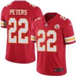 Chiefs #22 Marcus Peters Red Stitched Limited Rush Nike Jersey