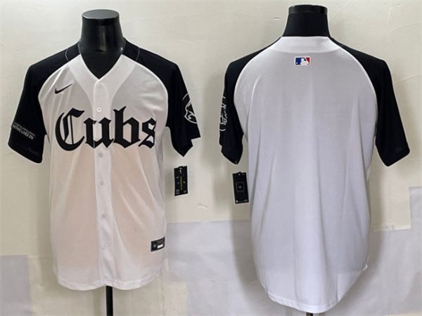 Chicago Cubs Blank White Black 'Gothic North Side Edition' Vapor Premier Limited Stitched Jersey