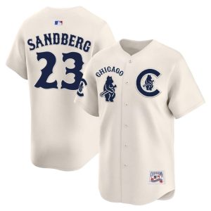 Chicago Cubs #23 Ryne Sandberg Cream Special Vapor Premier Limited Stitched Jersey