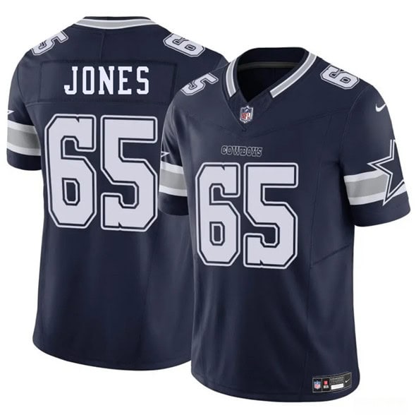 Dallas Cowboys #65 Robert Jones Navy 2025 F.U.S.E. Vapor Untouchable Limited Stitched Jersey