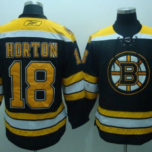 Bruins #18 Horton Stitched Black Jersey