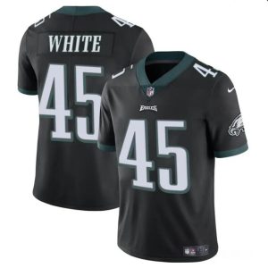 Philadelphia Eagles #45 Devin White Black Vapor Untouchable Limited Stitched Jersey