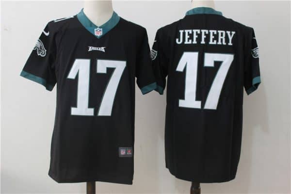 Philadelphia Eagles #17 Alshon Jeffery Black Alternate Stitched Vapor Untouchable Limited Nike Jersey