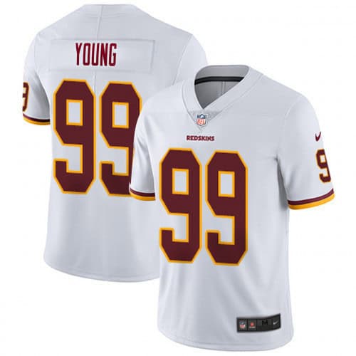 Washington Redskins #99 Chase Young White Vapor Limited Jersey