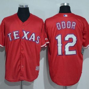 Rangers #12 Rougned Odor Red New Cool Base Stitched Jersey