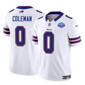Buffalo Bills #0 Keon Coleman White 2025 F.U.S.E. With Farewell Patch Vapor Untouchable Limited Stitched Jersey