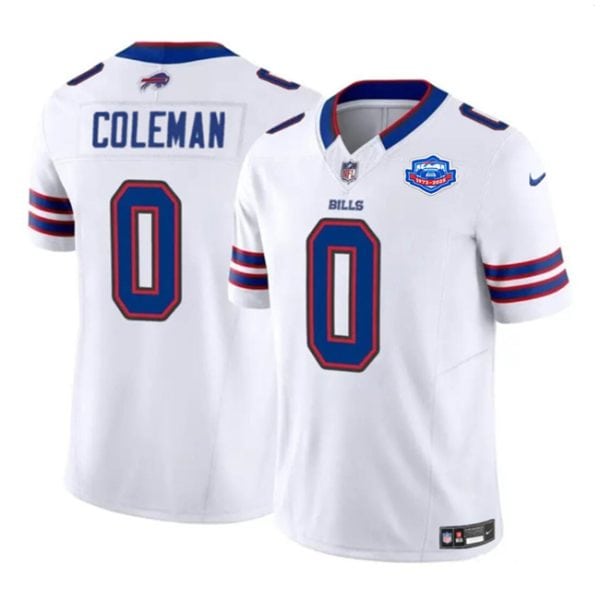 Buffalo Bills #0 Keon Coleman White 2025 F.U.S.E. With Farewell Patch Vapor Untouchable Limited Stitched Jersey
