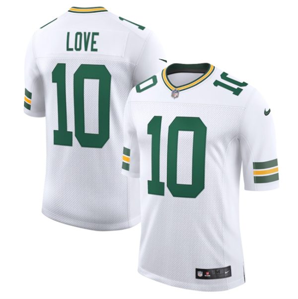 Green Bay Packers #10 Jordan Love White 2025 New Vapor Untouchable Limited Stitched Jersey
