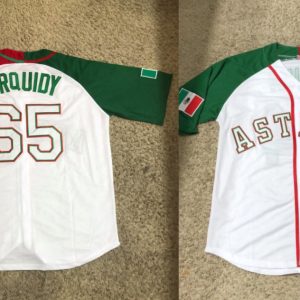 Astros #65 Jos¨¦ Urquidy Mexican Heritage Culture Night Stitched Jersey