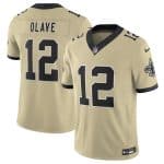 New Orleans Saints #12 Chris Olave Gold 2025 F.U.S.E. Alternate Vapor Limited Football Stitched Jersey