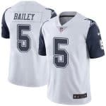 Cowboys #5 Dan Bailey White Stitched Limited Rush Nike Jersey