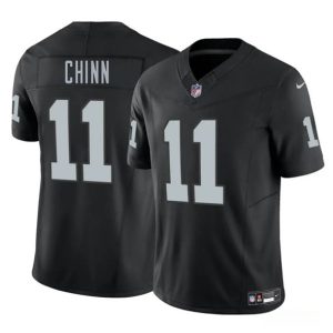 Las Vegas Raiders #11 Jeremy Chinn Black 2025 F.U.S.E. Vapor Stitched Jersey