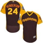Padres #24 Rickey Henderson Brown Flexbase Authentic Collection 2016 All-Star National League Stitched Jersey