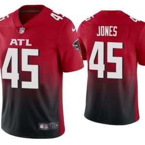 Atlanta Falcons #45 Deion Jones 2020 Red Vapor Untouchable Limited Stitched Jersey