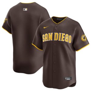 San Diego Padres Blank Brown 2024 Away Limited Stitched Jersey