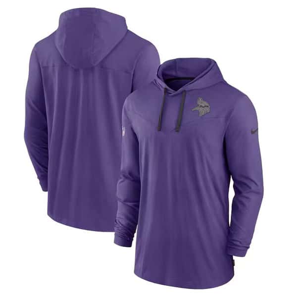 Minnesota Vikings Purple Sideline Pop Performance Hoodie
