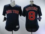 Boston Red Sox #8 Carl Yastrzemski Navy Throwback Flexbase Stitched Jersey