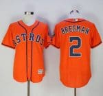 Astros #2 Alex Bregman Orange Flexbase Authentic Collection Stitched Jersey