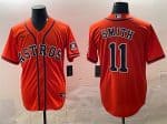 Houston Astros #11 Cam Smith Orange Cool Base Stitched Jersey