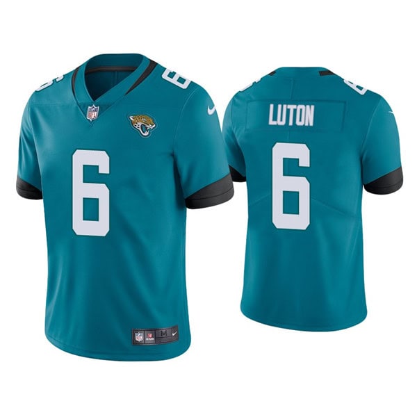 Jacksonville Jaguars #6 Jake Luton Blue Vapor Untouchable Limited Stitched Jersey