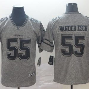 Dallas Cowboys #55 Leighton Vander Esch Grey Stitched Jersey