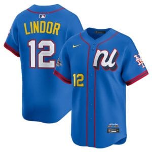 National League #12 Francisco Lindor Blue 2025 All-Star Edition Limited Stitched Jersey