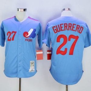 Mitchell And Ness Expos #27 Vladimir Guerrero Blue Stitched Jersey