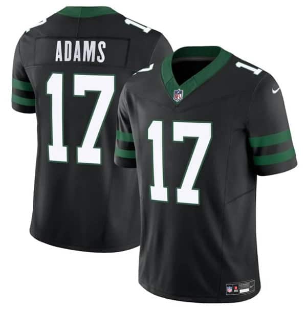 New York Jets #17 Davante Adams Black 2024 F.U.S.E. Vapor Untouchable Limited Stitched Jersey
