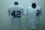 Yankees #42 Mariano Rivera White GMS The Boss Stitched Jersey
