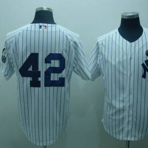 Yankees #42 Mariano Rivera White GMS The Boss Stitched Jersey