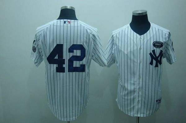 Yankees #42 Mariano Rivera White GMS The Boss Stitched Jersey