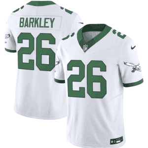 Philadelphia Eagles #26 Saquon Barkley White 2023 F.U.S.E. Vapor Untouchable Throwback Stitched Jersey