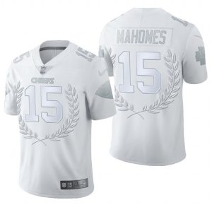 Kansas City Chiefs #15 Patrick Mahomes White Stitched Jersey