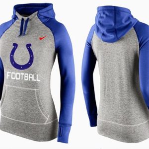 Nike Indianapolis Colts Performance Hoodie Grey Blue_1